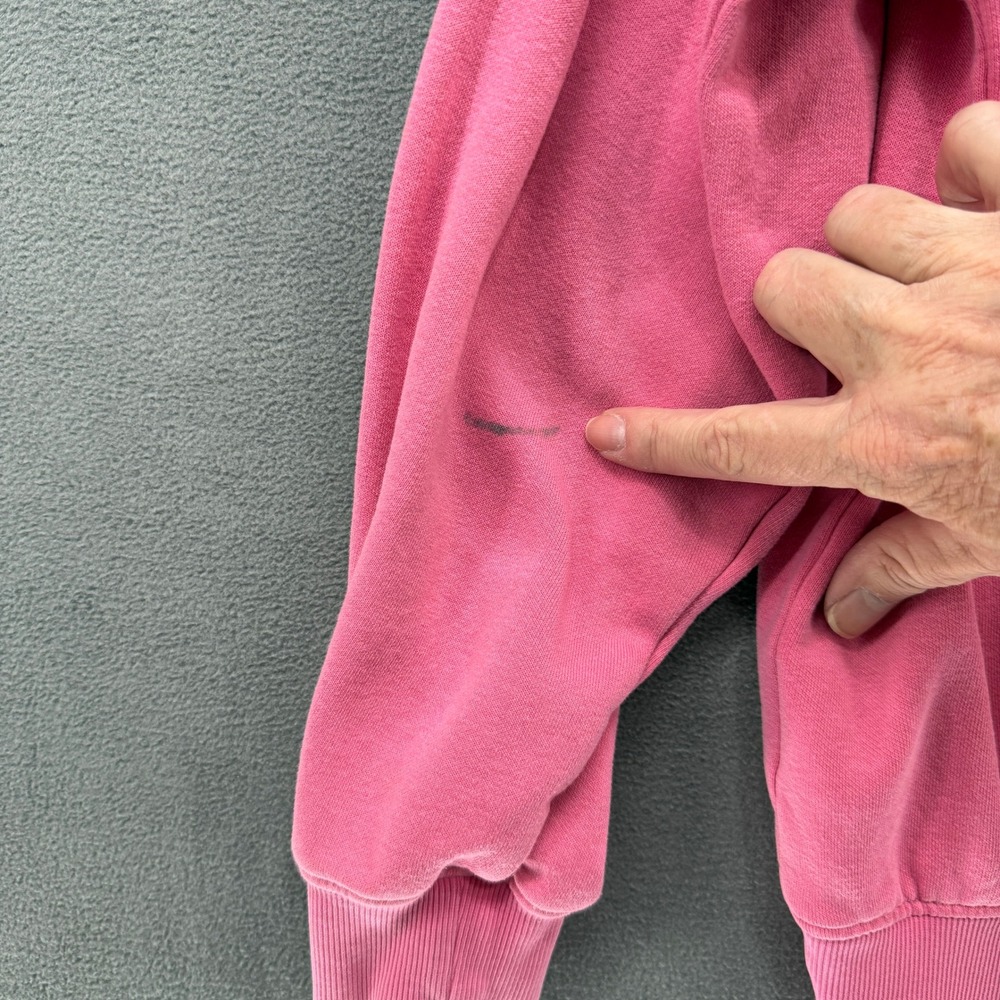 H&M Nirvana Sweatshirt Womens Size 12/14 Pink Crewneck Band Pullover Boxy - Picture 6 of 13